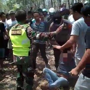 Pencuri Motor di Bandar Lampung di Hajar Warga