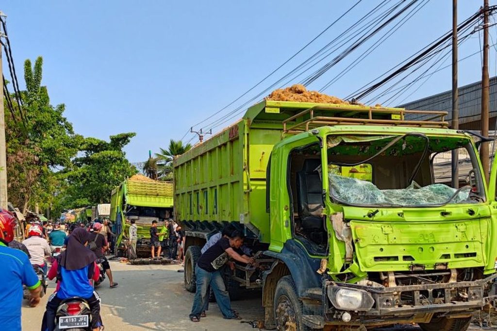 Supir Truk Lindah Kaki Bocah Di Kosambi Di Tangkap