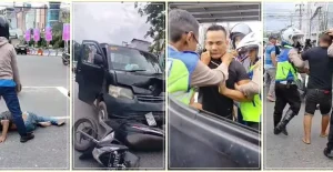 Warga Amuk Sopir Pikap di Simpang borr Kedung Halang Bogor