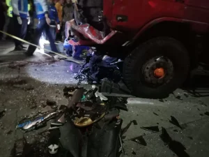 Peristiwa Kecelakaan Truck di Jalan Tol Semarang ABC